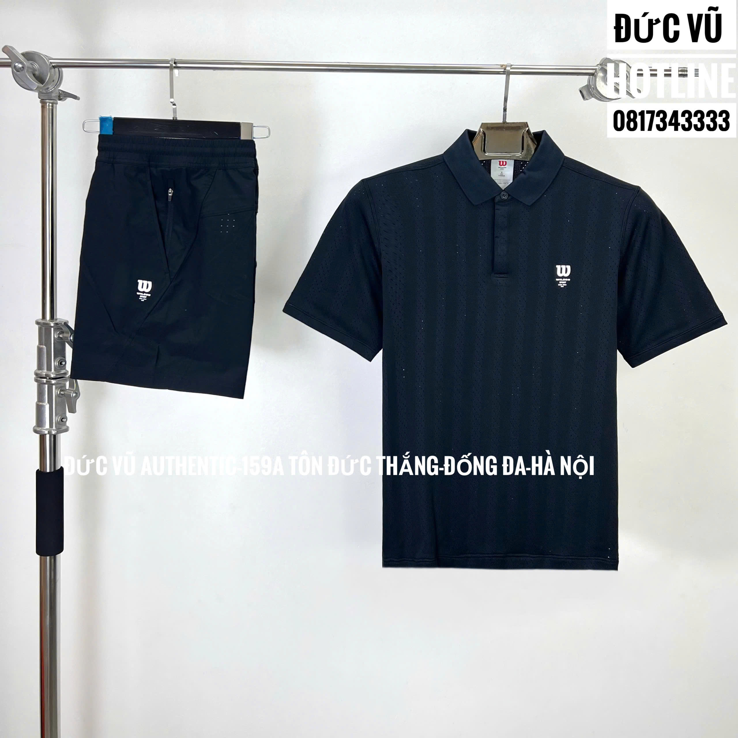Bộ đồ thể thao nam Wilson sọc đen