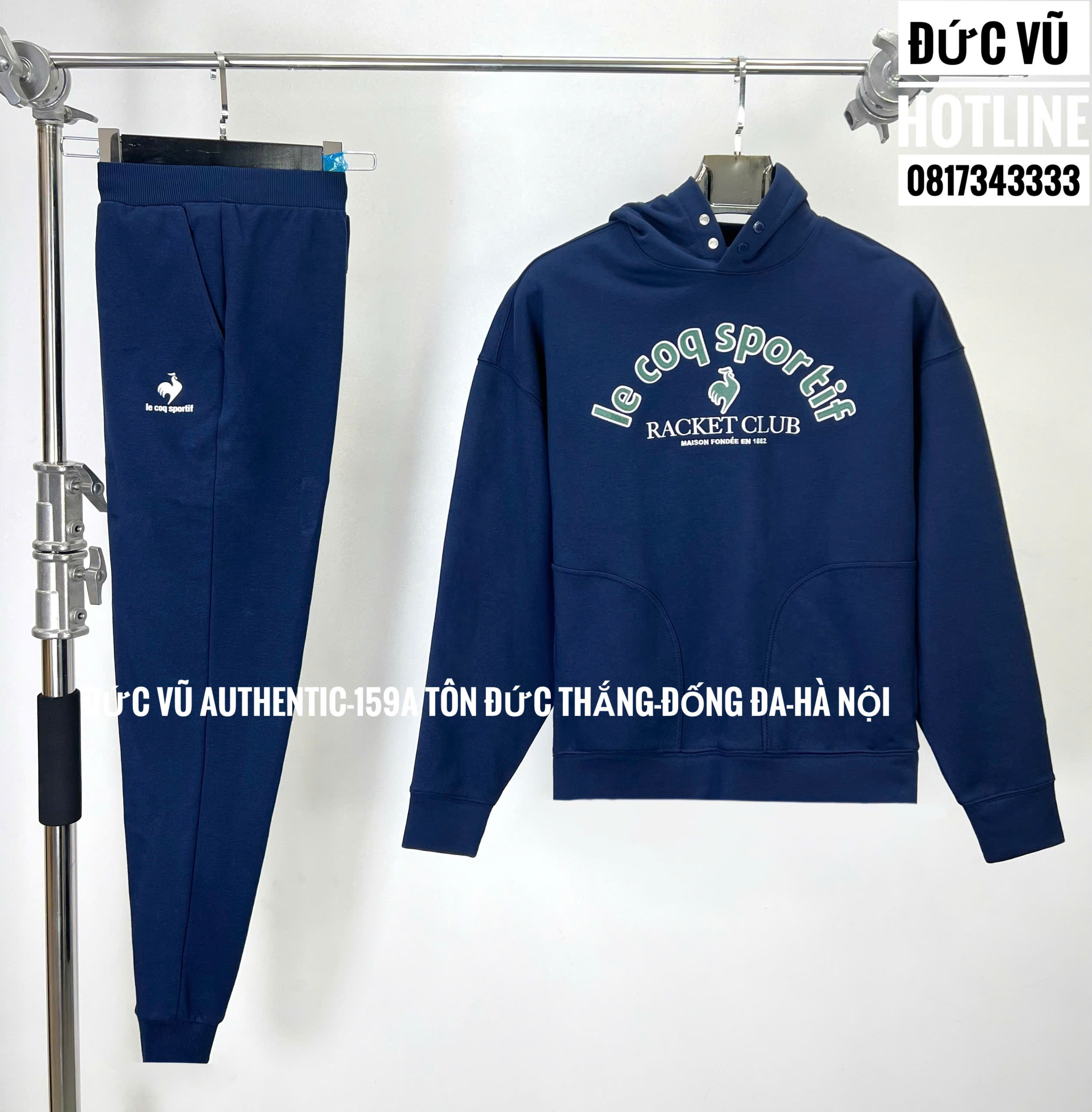 Bộ đồ thể thao Le Coq Sportif Racket Club (áo hoodie + quần jogger)