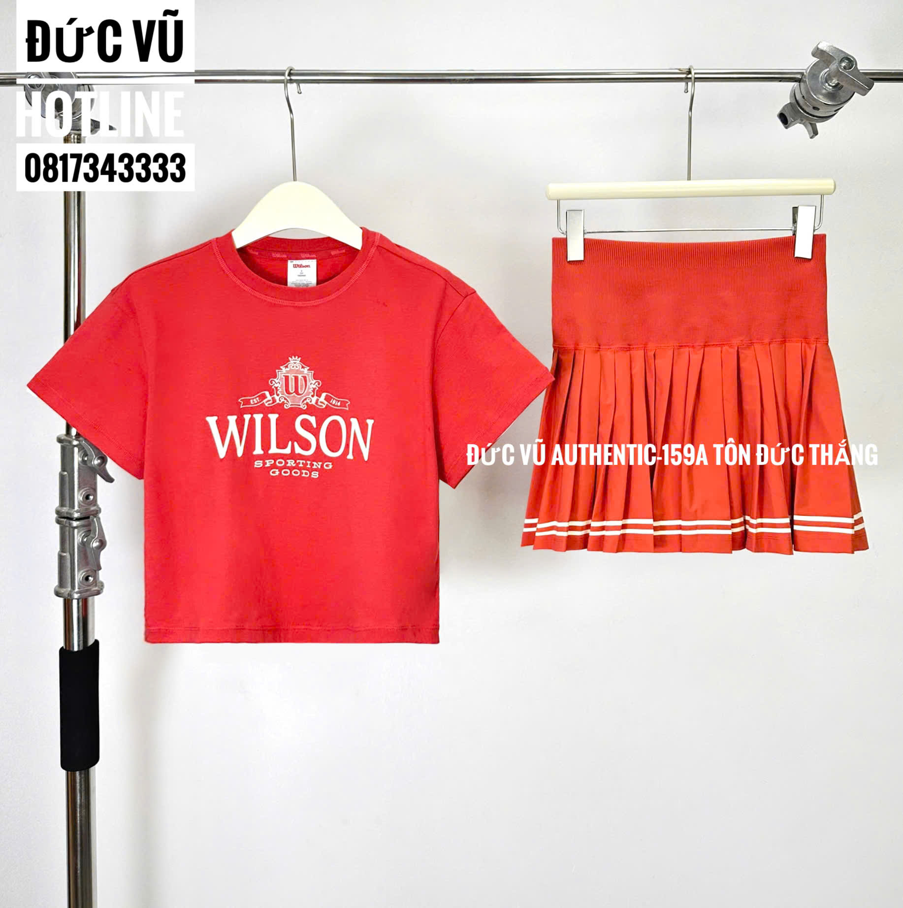 Set thể thao nữ Wilson đỏ
