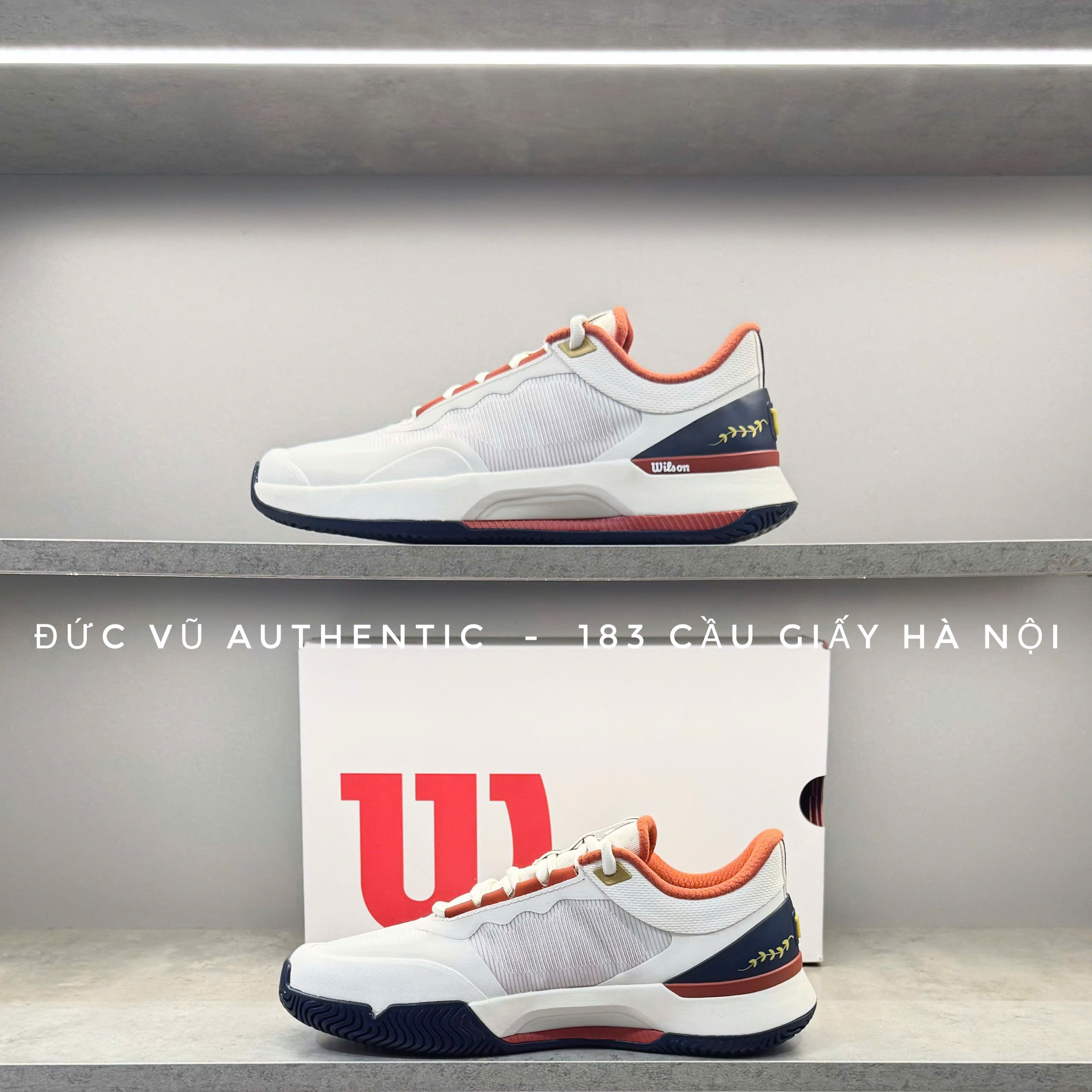 Giày thể thao Wilson Kaos Swift 1.5 (White/Orange/Black)