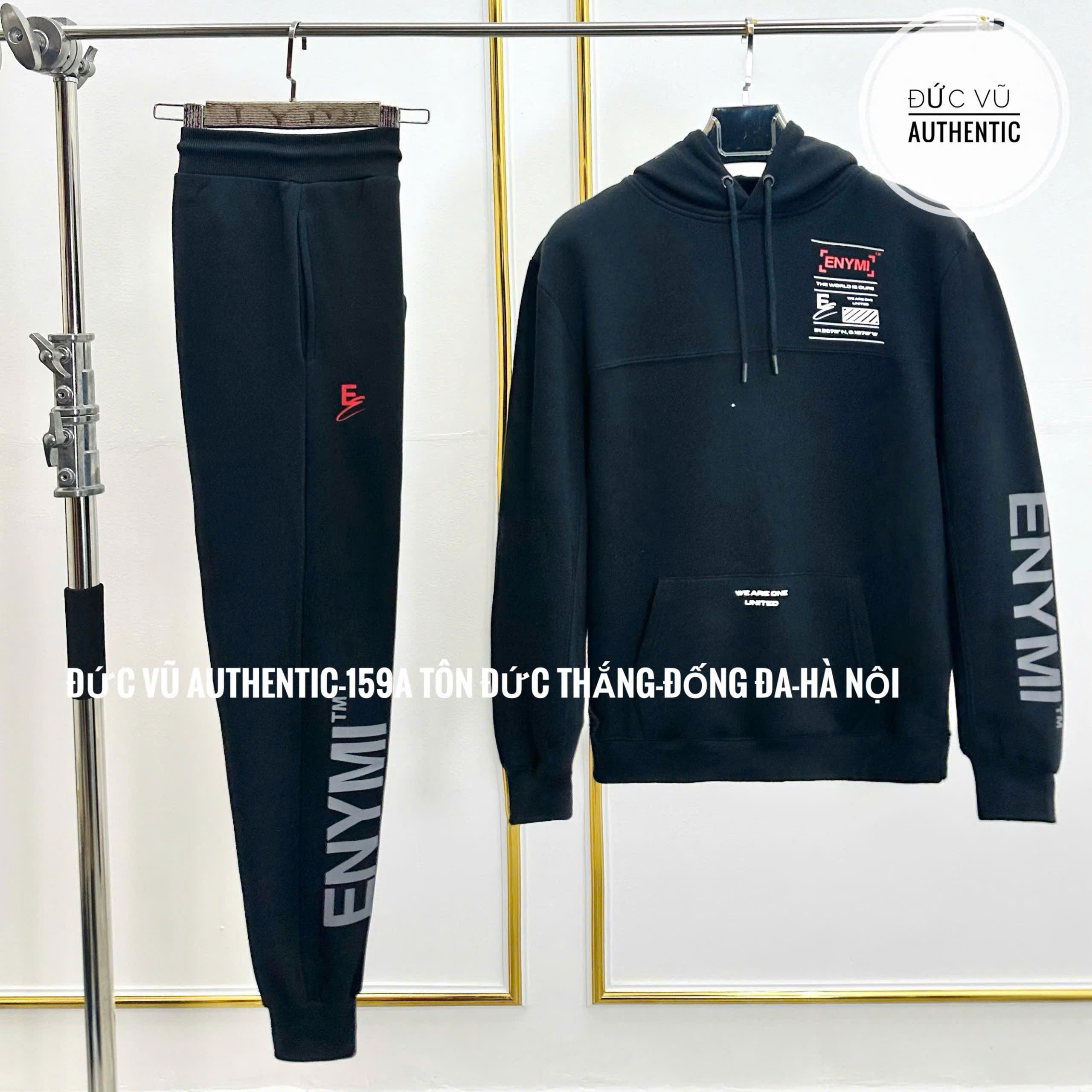 Set nỉ thể thao nam ENYMI Limited – màu đen